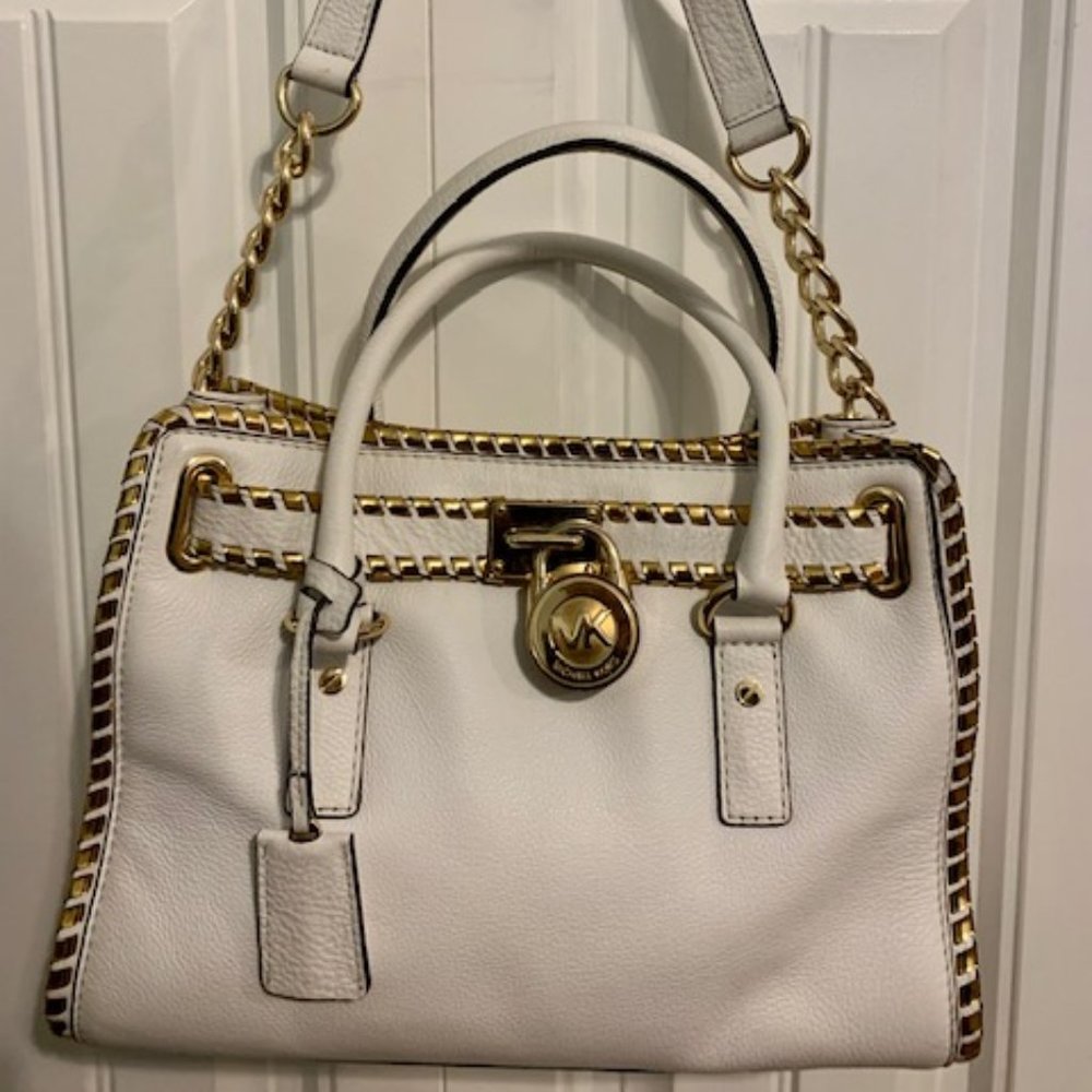Michael Kors Hamilton Pebbled Leather Shoulder Bag, Great Condition!
